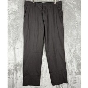 Banana Republic Mens Straight‎ Fit Dress Pants Charcoal Gray Size 36 34
